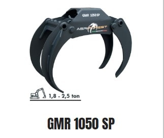 Graifere busteni GMR 1050 SP -- miniexcavatoare 1.8 - 2.5 t --